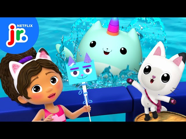 Cruising with Kitty Narwhal! 🏝️ Gabby's Dollhouse | Netflix Jr