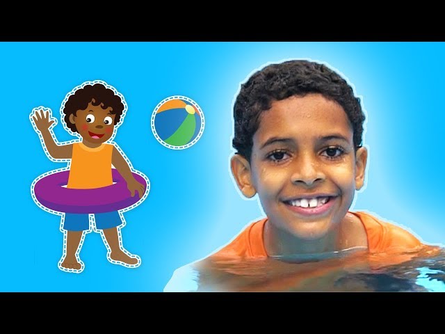 Swimming in the Pool | OCEAN DAY RHYMES | Mother Goose Club Playhouse Kids Video