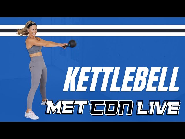 30 Minute Kettlebell Metcon Workout - LIVE with Amy