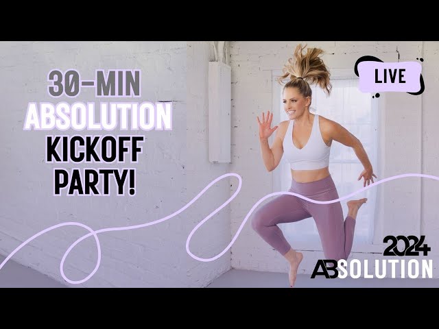 LIVE Absolution Kickoff Party! 30-Minute Live Workout with Amy!