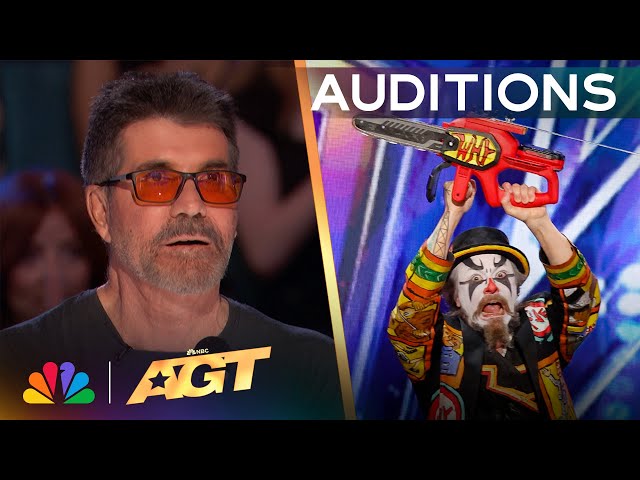 Jelly Boy The Clown SCARES The Crowd With JAW-DROPPING Stunts! | Auditions | AGT 2024