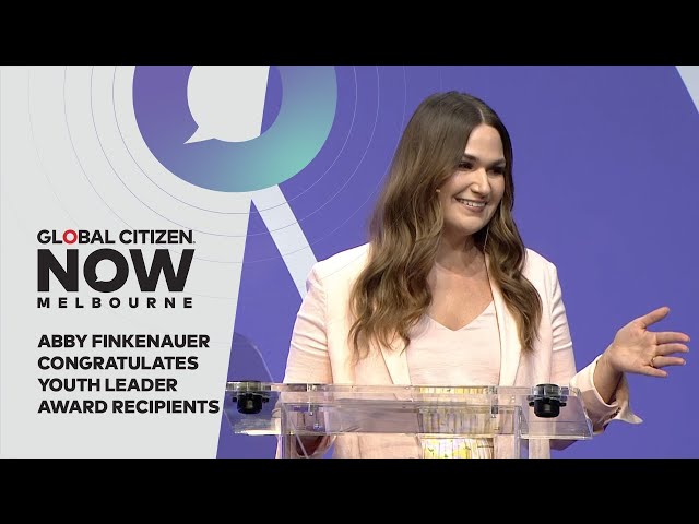 Abby Finkenauer Congratulates Youth Leader Award Recipients for 2024 | Global Citizen NOW Melbourne