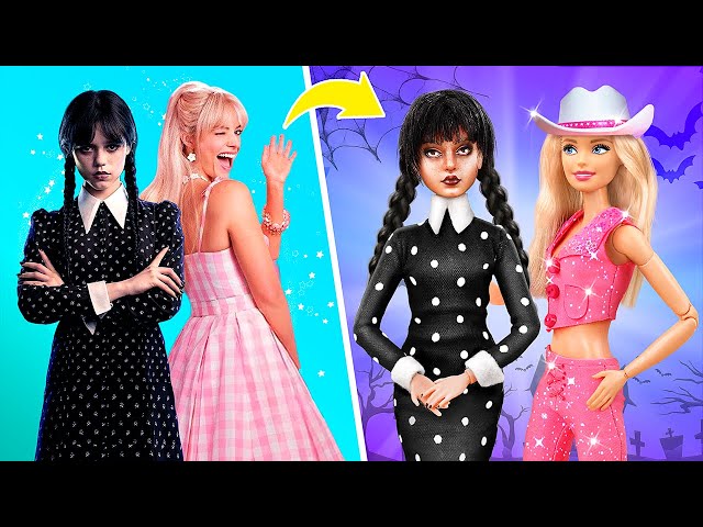 Wednesday and Barbie! 31 Dolls DIYs