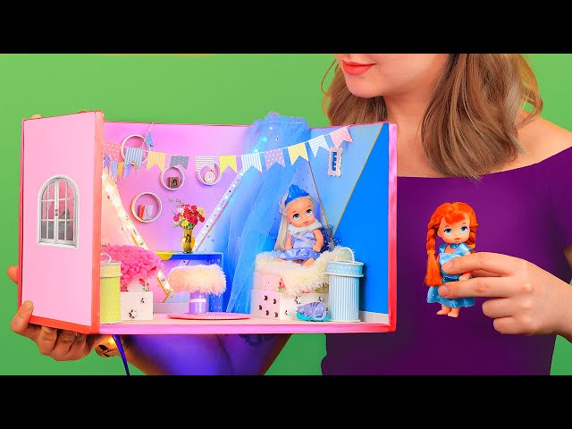 15 DIY Miniature Frozen Dollhouse / Disney Princess Room Decor