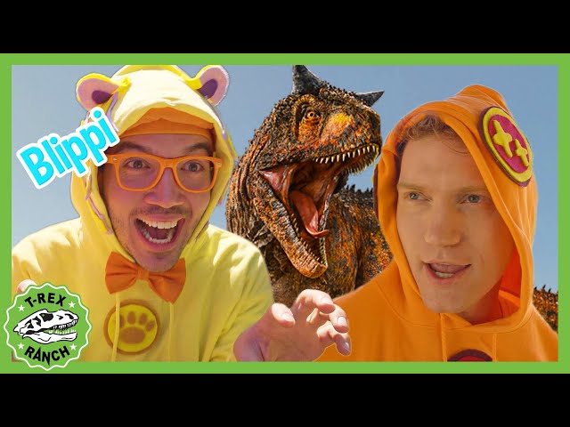 Blippi Joins the Park Rangers on an EPIC Adventure! | T-Rex Ranch Dinosaur Videos for Kids