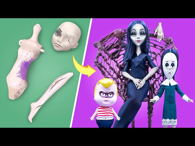 Never Too Old for Dolls! 10 Addams Family Barbie and LOL DIYs