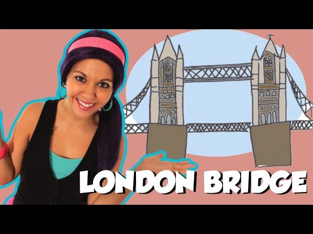 London Bridge is Falling Down with Lyrics - Nursery Rhymes on Tea Time with Tayla
