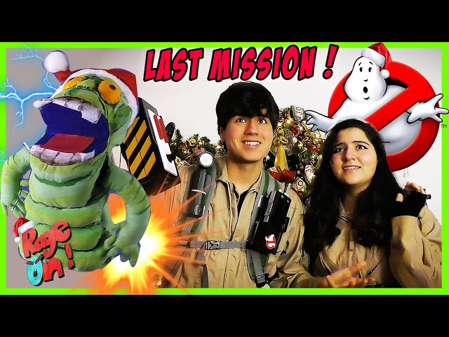 👻Ghostbusters Jr  vs Slimer!  a funny Christmas special reboot DIY home made  Canada Cazafantasmas