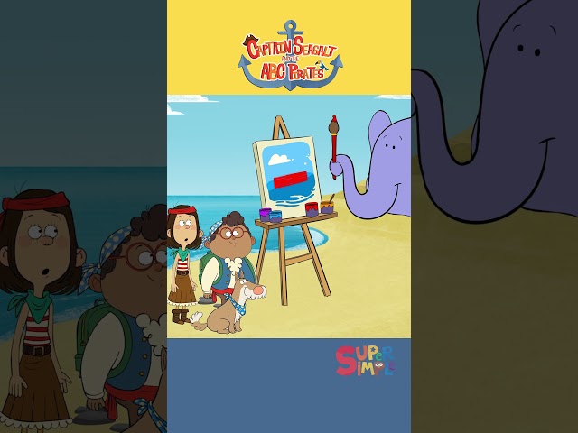 What starts with the letter E? #alphabet #abcpirates #supersimpletv