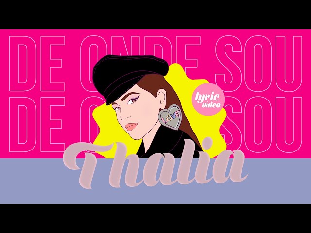 Thalia - De Onde Sou (De Donde Soy) (Portuguese Version) (Oficial - Letra / Lyric Video)