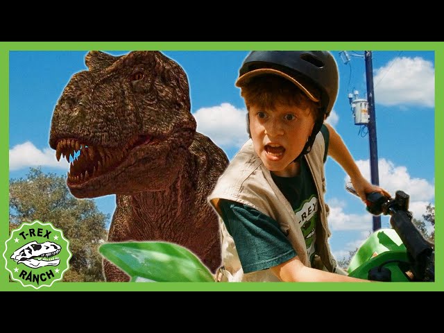 Epic T-Rex Escape! Vehicles, Dinosaurs & MORE | T-Rex Ranch Dinosaur Videos for Kids