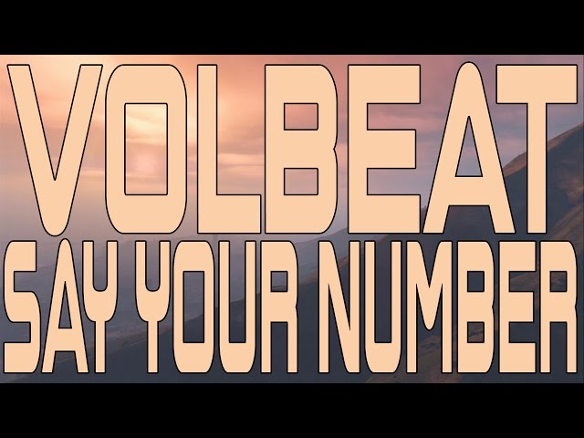 Volbeat - Say Your Number (Instrumental Cover)