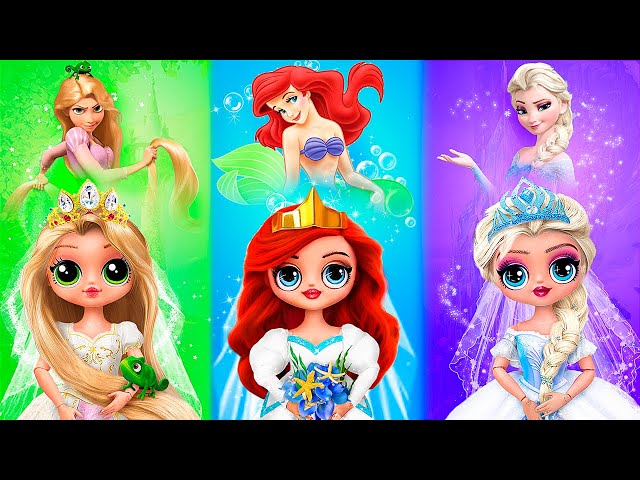 Elsa, Rapunzel and Ariel's Wedding Stories / 30 Hacks for OMG LOL