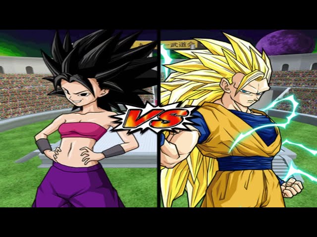 Caulifla vs Goku Super Saiyan 3 (End) | Dragon Ball Z Budokai Tenkaichi 4 v12 English | PS2