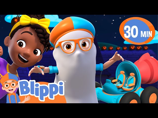 Road Trip To A Haunted House!  | Blippi and Meekah Podcast | Blippi Wonders Educational Videos