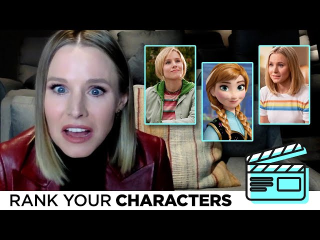 Kristen Bell Ranks Her Iconic Characters