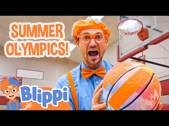 Blippi Plays Soccer, Basketball and Tennis for the Olympics! | Blippi Summer Special 2023