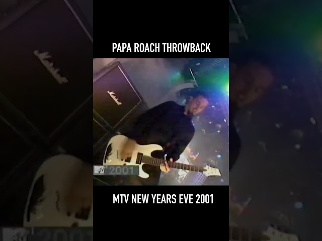 Papa Roach performing at the 2001 MTV New Years Eve Party #newyearseve