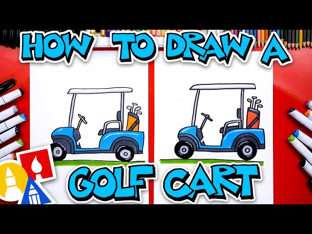 How To Draw A Golf Cart