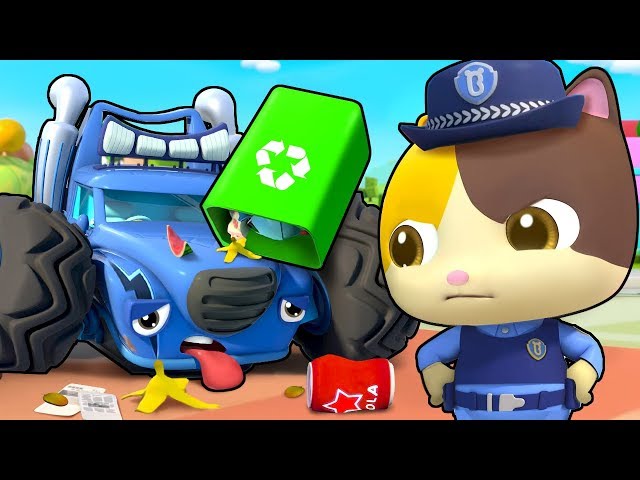 Naughty Monster Truck | Police Cartoon, Doctor Cartoon | Kids Songs | Kids Cartoon | BabyBus