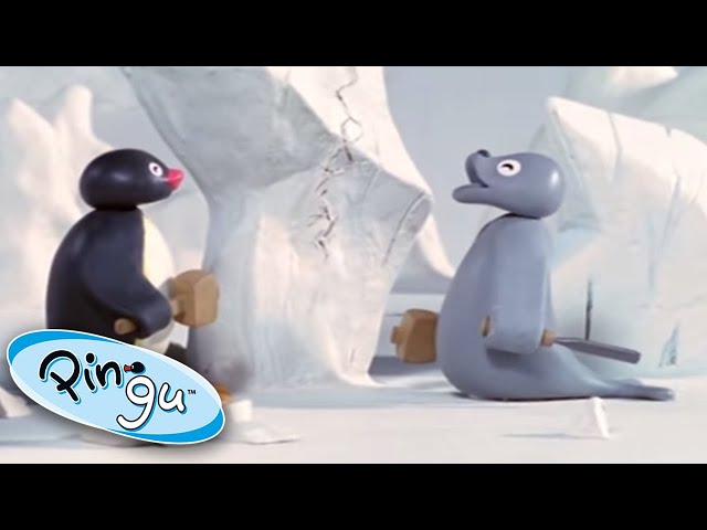 Pingu And Robby Build And Ice Sculpture! @Pingu