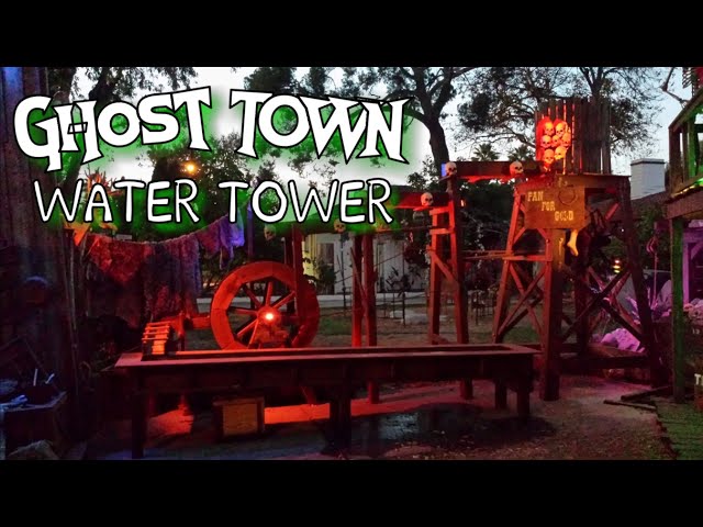 DIY Working Water Wheel and Tower - Making A Old West Ghost Town