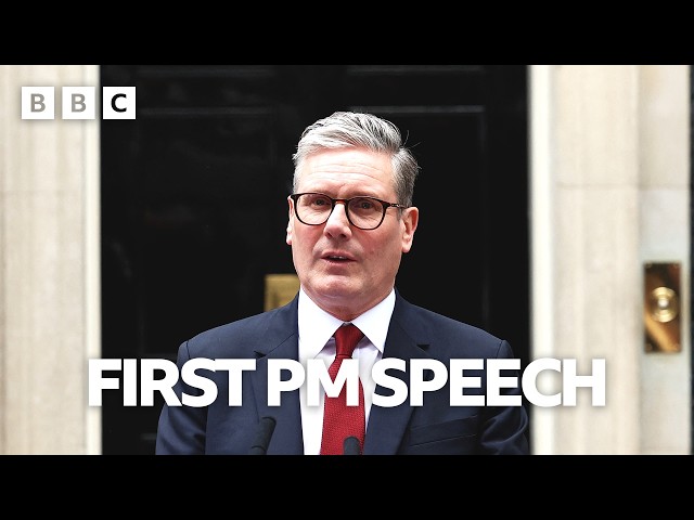 Keir Starmer speaks for first time as new Prime Minister | UK General Election - BBC