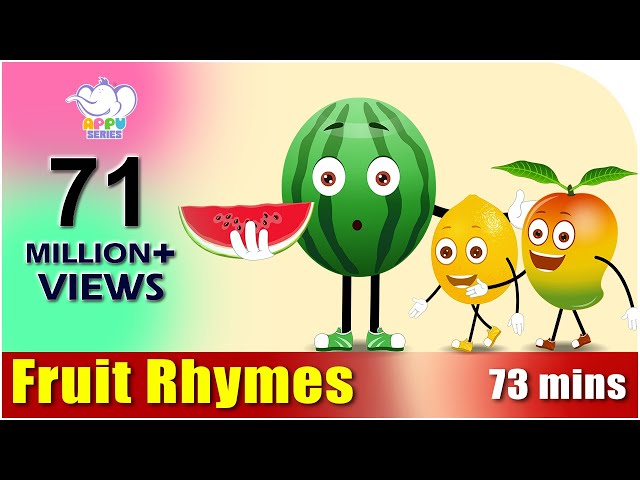 Fruit Rhymes - Best Collection of Rhymes for Children in English
