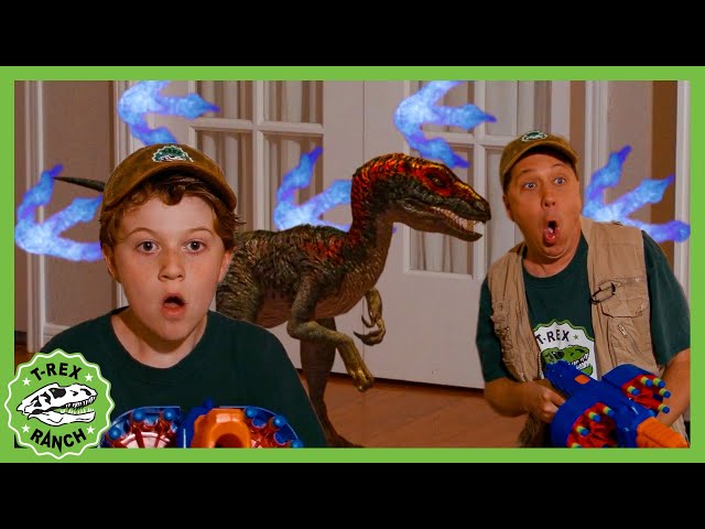 Who Let a RAPTOR in the HOUSE?! | T-Rex Ranch Dinosaur Videos for Kids