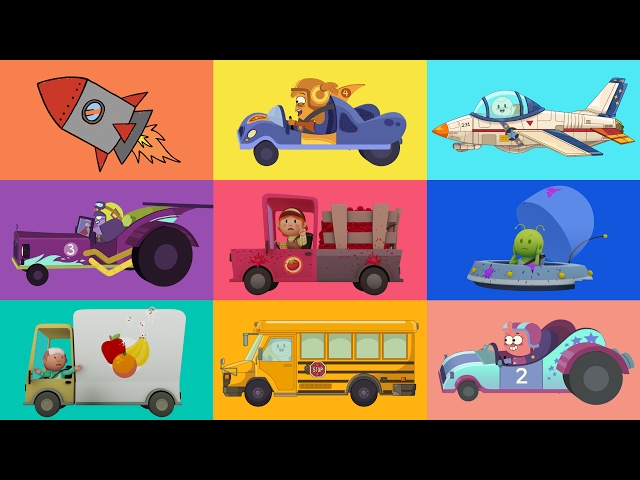 CARTOONS FOR KIDS ★ Cars, trucks, planes and more! ★ Vehicle Cartoons for Children