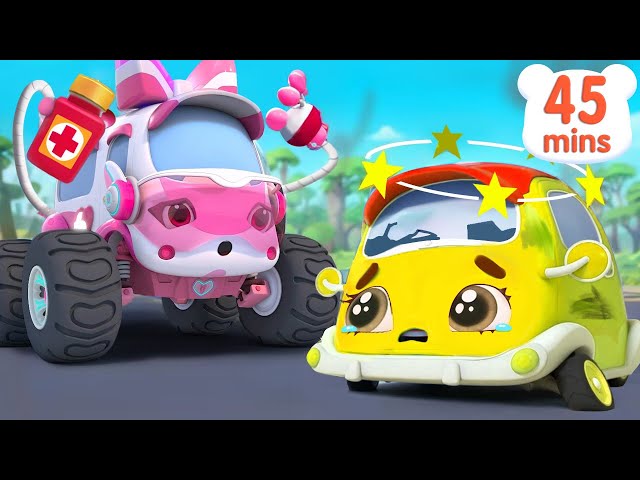 Brave Ambulance Song +More Monster Trucks | Car Cartoon | Kids Songs | BabyBus