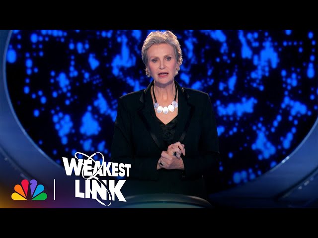 Host Jane Lynch Asks Questions from Adele to Apples | Weakest Link | NBC