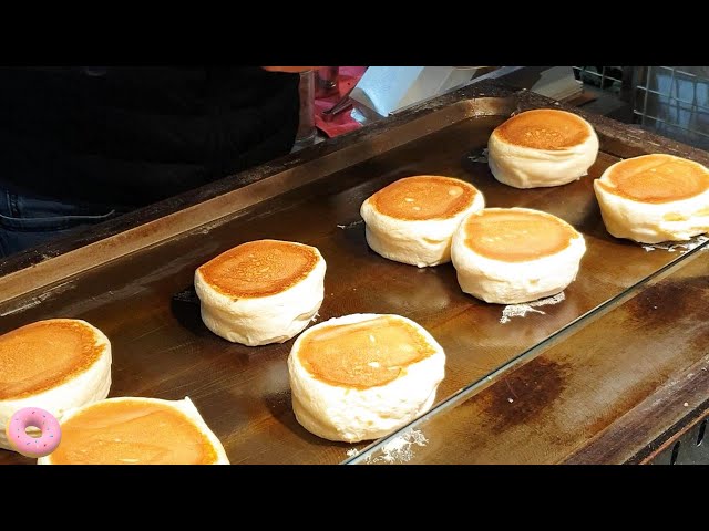 3$ Night market Souffle Pancake - Taiwan Taipei street food