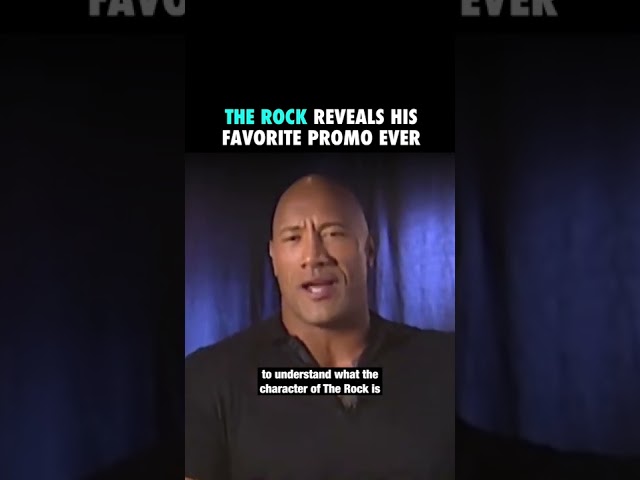The Rock REVEALS His Favorite WWE Promo