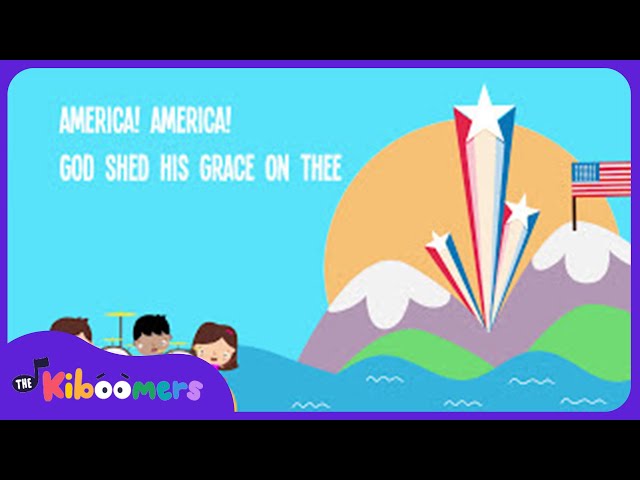 America the Beautiful Lyric Video - The Kiboomers Preschool Songs & Nursery Rhymes