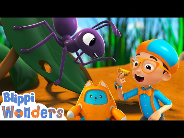 Blippi Meets a GIANT Ant! | Blippi Wonders | Educational Cartoons for Kids