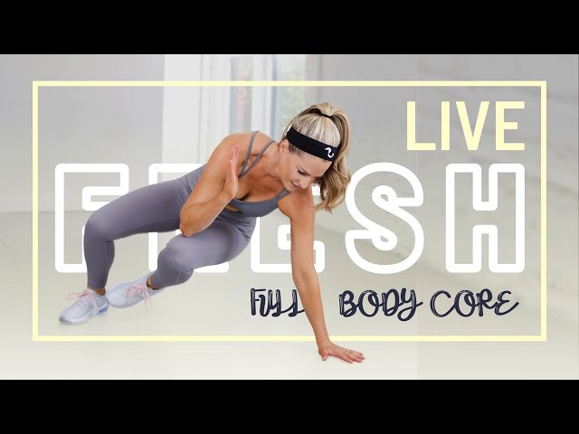 30 Minute Bodyweight Full Body Core Workout - LIVE with Amy