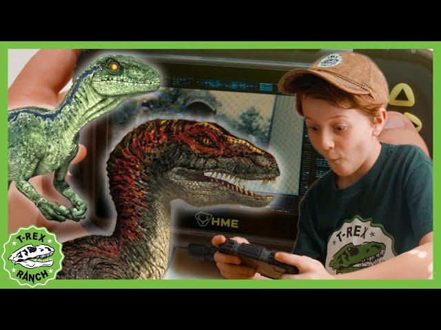 Dino Raptor Cam & Surprise Dino Eggs! | T-Rex Ranch Dinosaur Videos