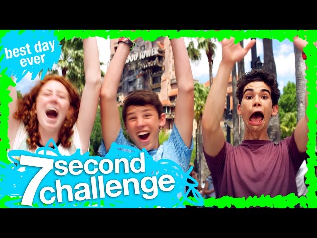 7 Second Challenge With Cameron Boyce at Disney's Hollywood Studios | WDW Best Day Ever