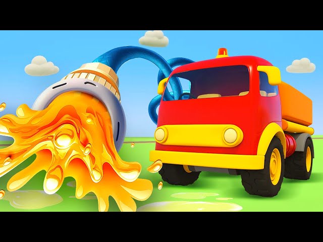 Colored street vehicles. Trucks for kids. Helper cars & car cartoons for kids. Full episodes cartoon