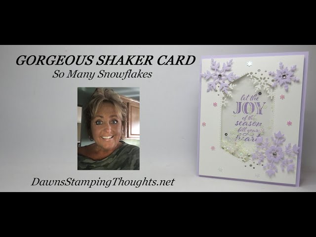 GORGEOUS SHAKER CARD that everyone will say WOW!