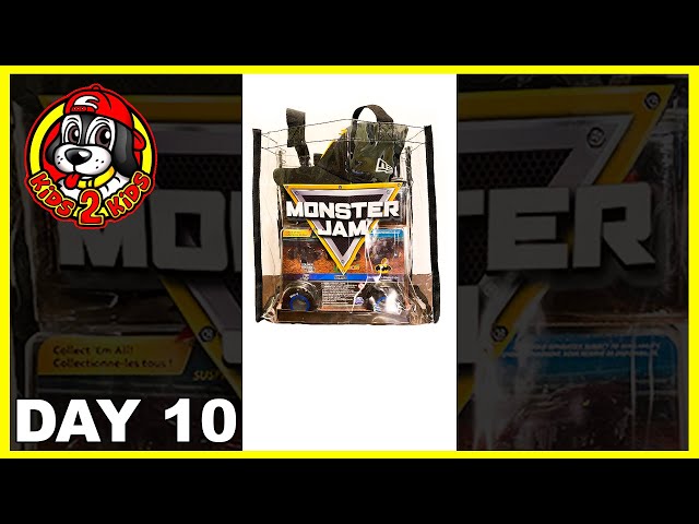 GIVEAWAY - Day 10 🎄12 Days of Christmas (MYSTERY BAG of Big & Small Monster Jam Toy Trucks) #Shorts