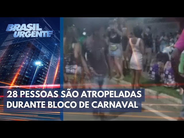 28 pessoas são atropeladas durante bloco de carnaval