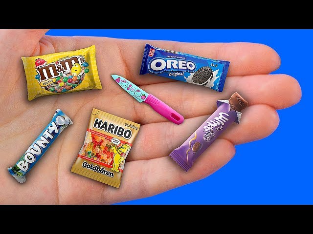 DIY Miniature Real Food Hacks and Crafts / Miniature Candy Ideas