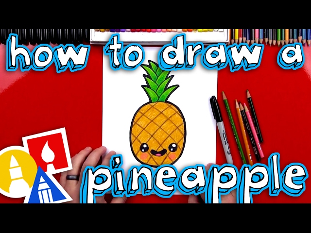How To Draw A Cartoon Pineapple