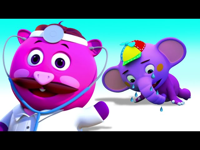 Let's Go To The Doctor - Baby Got Boo Boo | Rhymes for Babies | Kent The Elephant On HooplaKidz