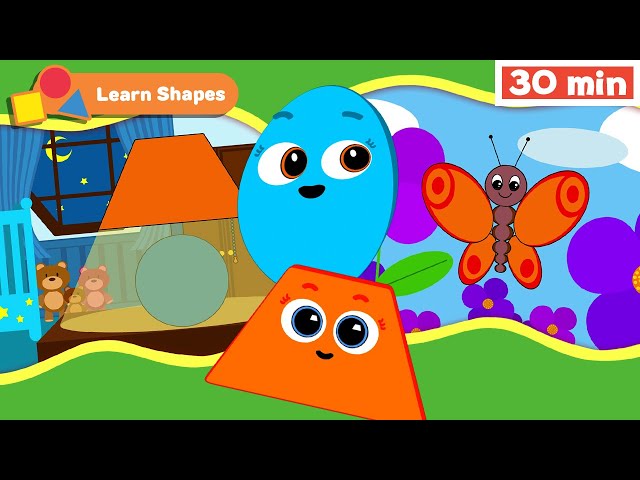 Shapes School | Educational videos for Babies | Learn Shapes for kids | Trapezoid | First University
