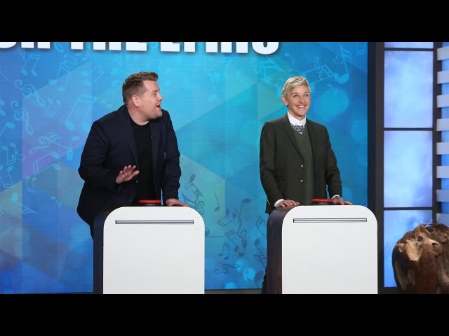 'Finish the Lyric' with Ellen, James Corden & Jesse Tyler Ferguson