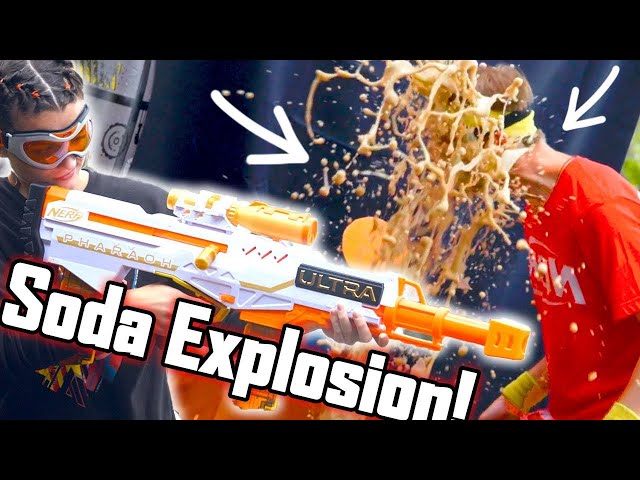 Nerf Ep 14 - NERF Exploding Soda!! Life's a Blast - NERF House Showdown - NERF Battle Royale