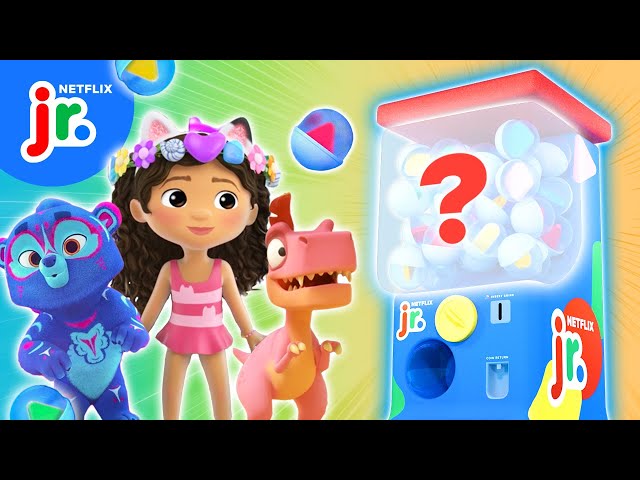 Toy Machine Surprise! Collect Prizes from Gabby's Dollhouse, Bad Dinosaurs, & More 🌟 Netflix Jr
